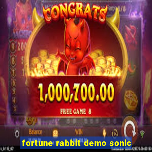 fortune rabbit demo sonic